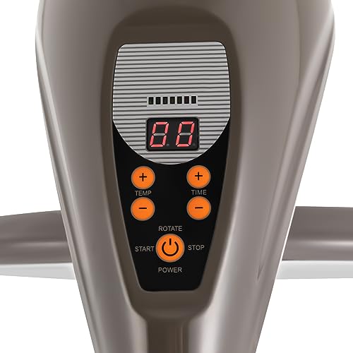 Multifunctional Freestanding Orbit Hair Dryer, 110V 950W 360° Rotation Adjustable Height & Angle with Universal Wheel, Led Touch Screen for Hair Care, Hair Dry (Gray)