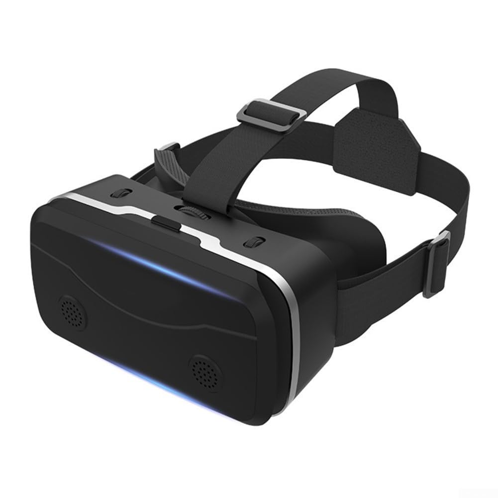 Cuffie VR per telefono con controller, lenti HD anti-luce blu, occhiali per realtà virtuale, esperienza cinematografica 3D immersiva (nero)