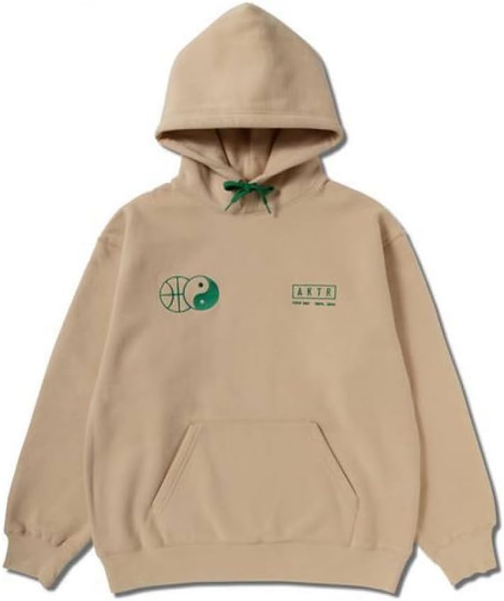 [AKTR] [アクター] バスケットボール アウタートップス YIN-YANG SWEAT HOODIE M ユニ ベージュ