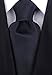Scott Allan Collection Micro Dot Solid Color Ties for Men - Woven Necktie - Black