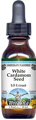 White Cardamom Seed Glycerite Liquid Extract (1:5) - Chocolate Flavored (1 oz, ZIN: 523214) - 3 Pack