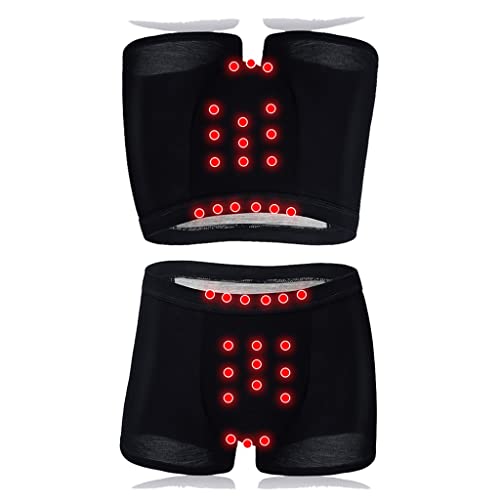 FJL 2/4/6-Pack Pochette Convexe en U pour sous-vêtements D'agrandissement pour Hommes Boxer de Soins de Santé de Thérapie Magnétique Noir Sexy L-4XL (Color : 2pcs, Size : L) Cover