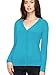 MBJ WSK780 Womens Keep It Classic V Neck Cardigan M Aqua