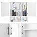 Homfa Armario de Pared Armario para Cocina Baño con 2 Puertas 5...