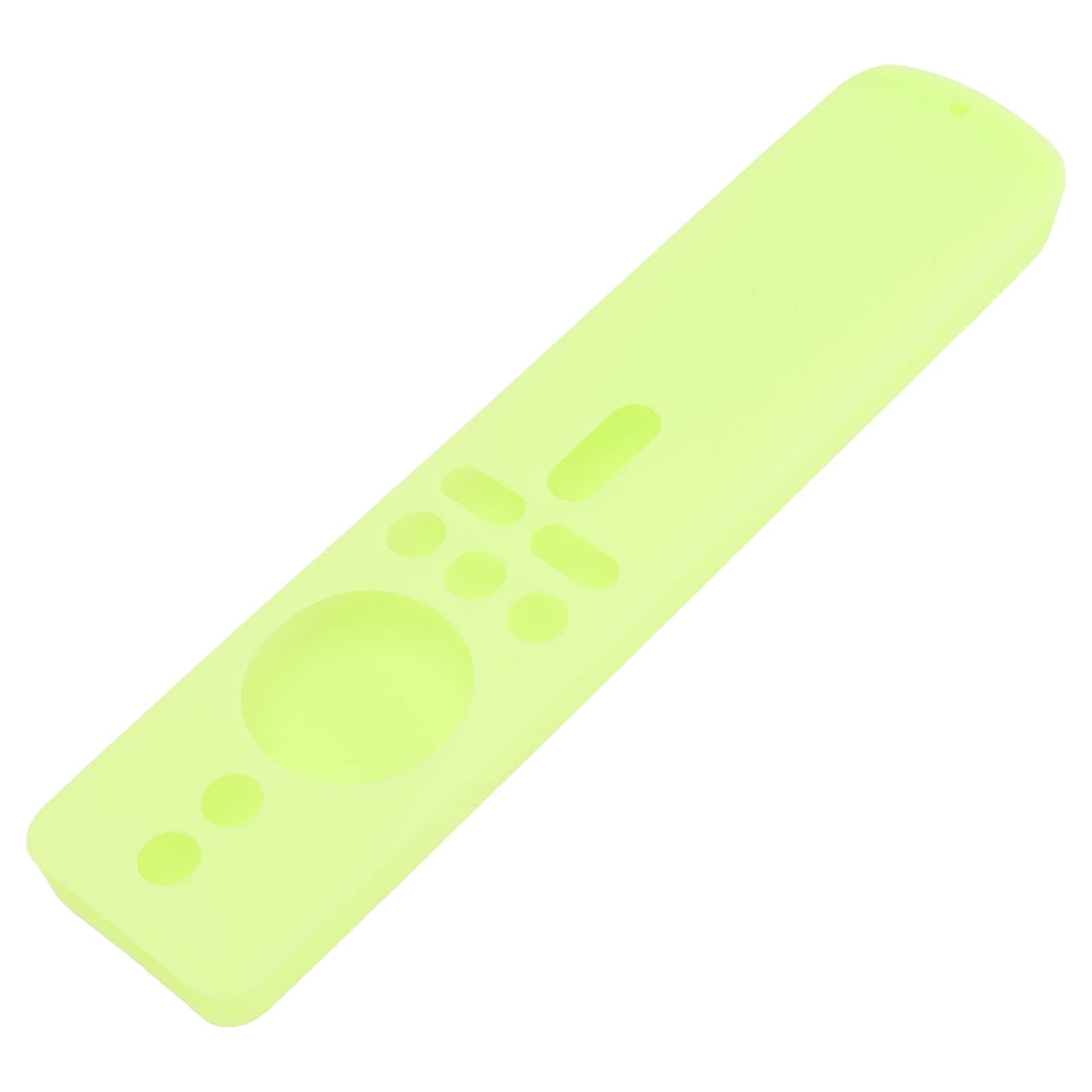 Funda Protectora de Silicona para TV Stick 4K, Funda de Mando a Distancia Antideslizante con Cordón (Verde Fluorescente)