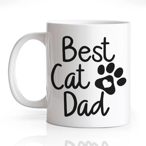 Gkodw Cat Dad 11oz Double-Sided Ceramic Mug