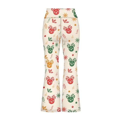 Image of Girls Flare Leggings Cute Bell Bottoms for Teen Girls Wide Leg Sweatpants for 5-14 T