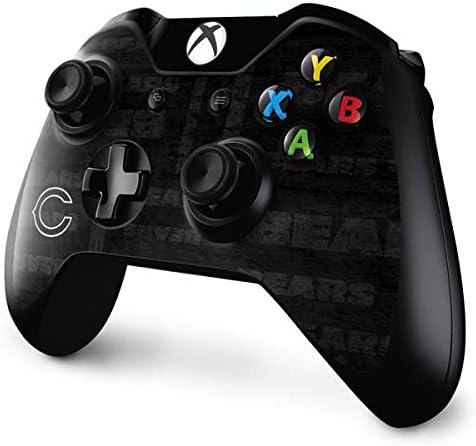 Skinit Decal Gaming Skin Compatible with Xbox One Controller - Officially Licensed NFL Chicago Bears Black & White Design