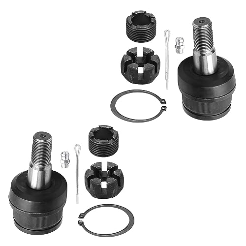 Image of Detroit Axle - 8pc Front End Control Arms Kit for Jeep 1997-2006 Wrangler TJ, 4 Upper & Lower Control Arms 4 Upper & Lower Ball Joints 19981999 2000 2001 2002 2003 2004 2005 Replacement