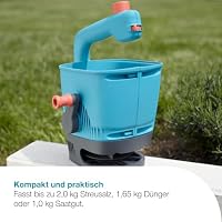 Gardena Handstreuer M: Streuer für einfaches Ausbringen von Dünger und Samen mit einer Streubreite von 1-4 m, für Rasenfläche bis ca. 100 m², 4-stufige Mengeneinstellung (431-20) – Ansicht 5