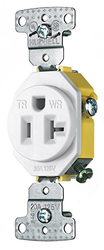 Hubbell Wiring Gidds-606503 Rr201Wwrtr Electrical Receptacle, Outlet, White #TOP3