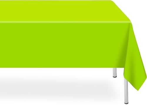 Miniatura 43 de Paquete de 3 Manteles Desechables Lila Claro, Manteles de Plástico Rectangulares Lavanda para Fiestas Desechables, 54x108 Pulgadas, Mantel Morado