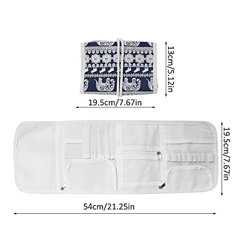 Tnfeeon Knitting Needles Case Oxford Cloth Empty Crochet Hooks Storage Bag Knitting Needle Storage Zipper Bag Household Outdoor Organizer(Elephant) - Thumbnail 2