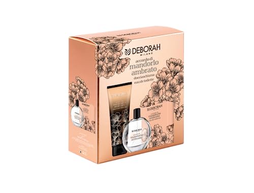 Deborah Milano - Set Regalo Donna Accordo di Mandorlo Ambrato, include Eau de Toilette 100ml e Docciaschiuma 250ml