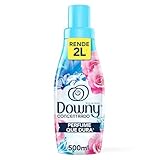 Downy Amaciante Concentrado Brisa de Verão 500mL, Rende 2L, Perfume com Notas de Flores e Ar fresco
