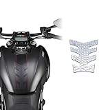 STOMPGRIP | Motorcycle Center Tank Pad Protector | Universal Fit | Vertebrae | Icon Clear