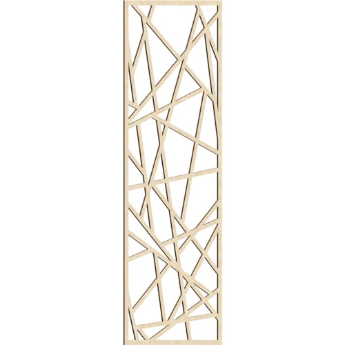 Image of Conway Decorative Pierced Fretwork Wood Wall Panels, 27 3 /8 inchW x 69 3 /8 inchH x 1 /4 inchT, Birch