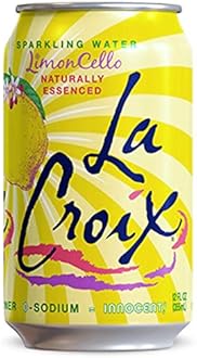 La Croix Limon Cello Naturally Essenced Flavored Sparkling Water, 12 oz Can (Pack of 10, Total of 120 Oz)