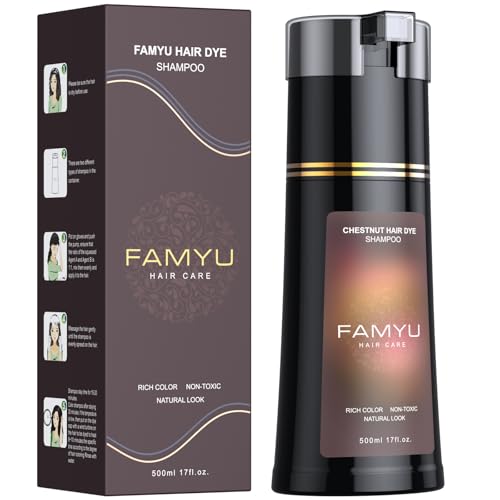 Chestnut Brown Hair Dye Shampoo, Hair Color Shampoo for Women