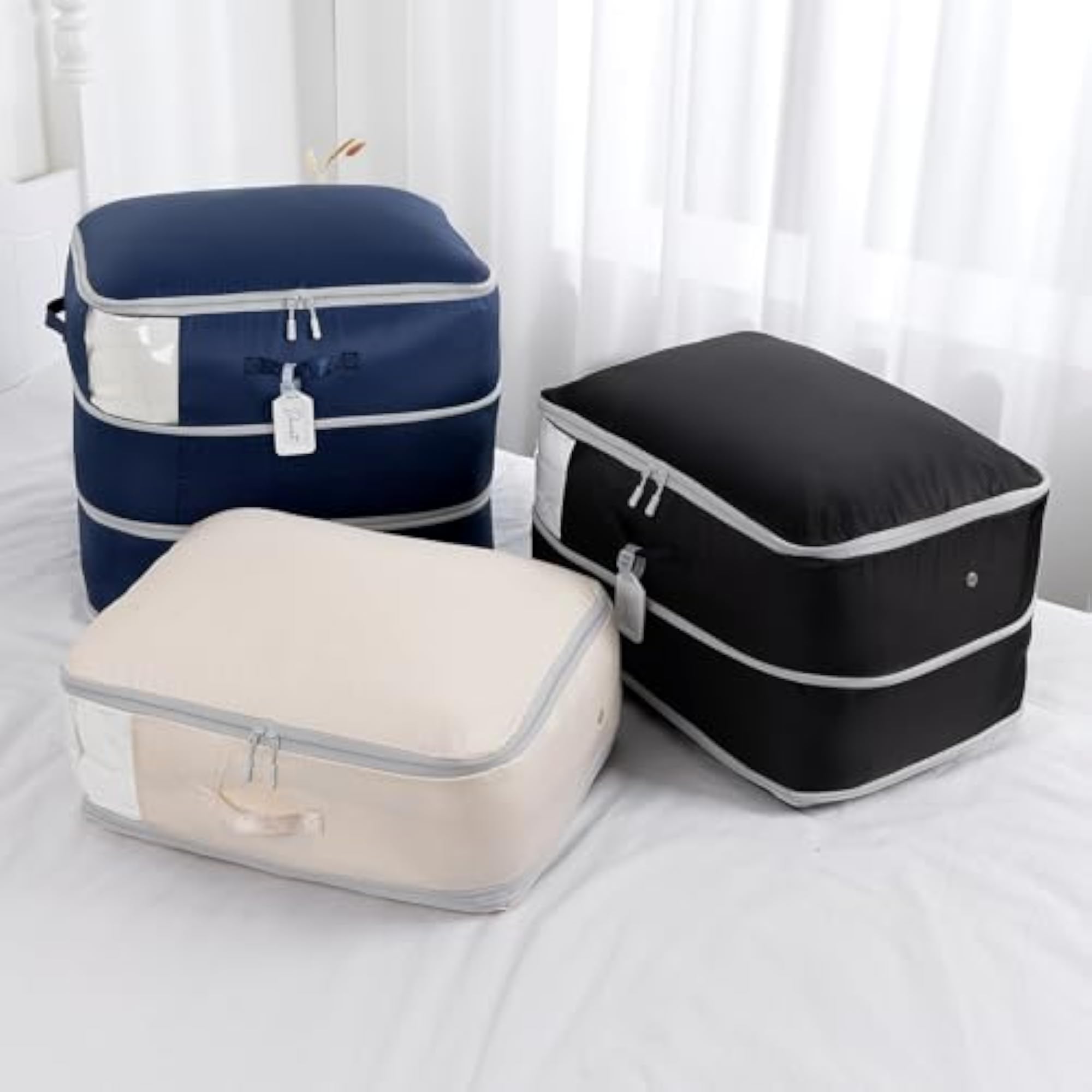 Comforter Storage Bag, Large Capacity Compression Organizer