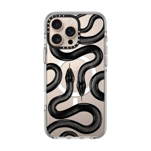 Coque transparente pour iPhone 16 Pro Max haut de gamme design Serpent Royal CASETiFY - 4