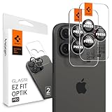 Spigen iPhone16Pro カメラ保護 iPhone16ProMax カメラ保護フィルム 9H硬度強化ガラス L-Series Edition iPhone16Pro/ProMax/15Pro/ProMax/14Pro/ProMax対応 レンズプロテクター ２枚入