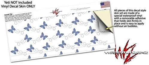 Miniatura 3 de Mariposas pastel azul sobre blanco – Calcomanía estilo adhesivo para Yeti Rambler Colster y RTIC Can (enfriador no incluido)