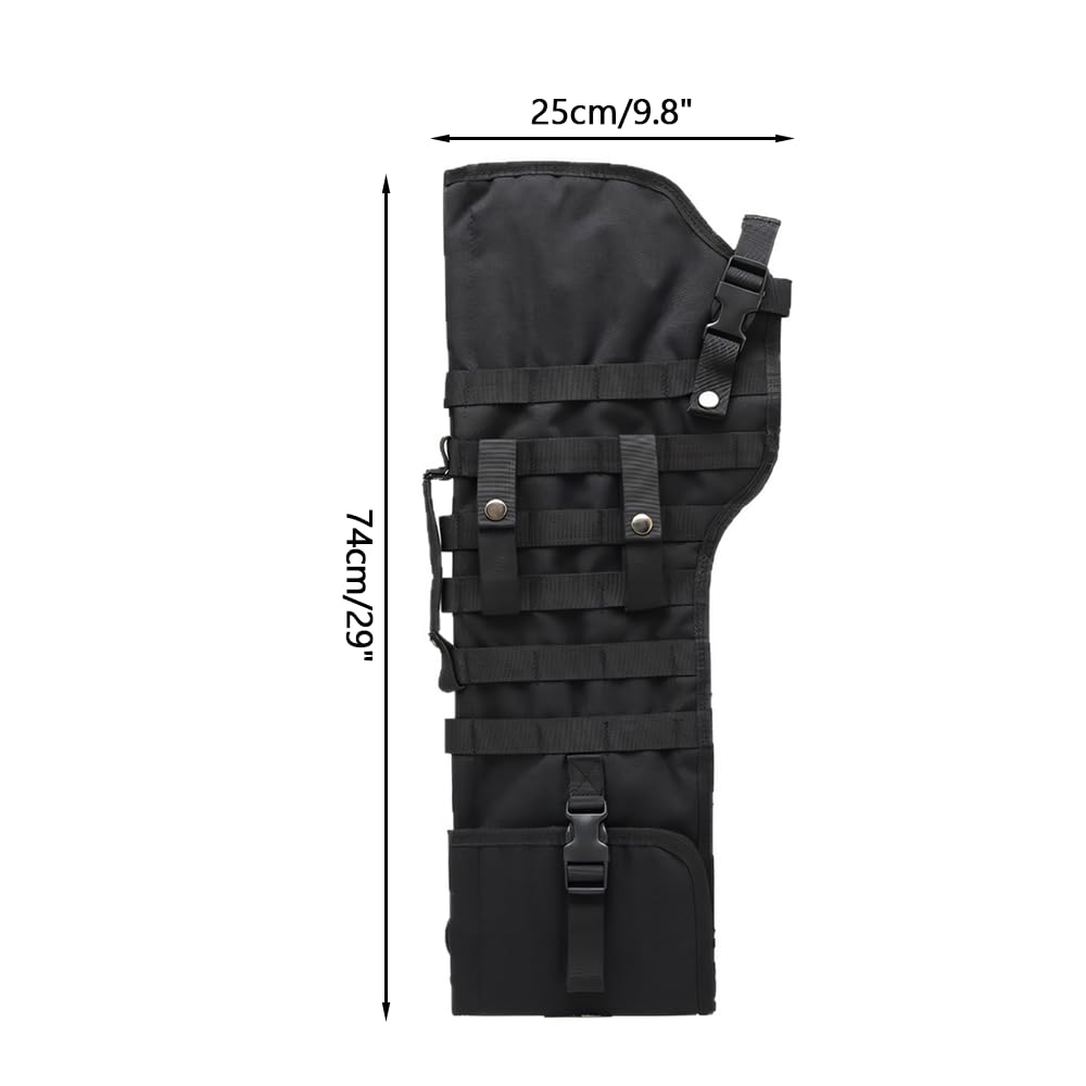 DONGKER Custodia per Fucile, 29" Borsa Porta Fucile ad Aria Compressa Molle, Custodie per Armi da Fuoco con Tracolla Regolabile per Custodia da Caccia e Tiro (Non Include il Fucili)