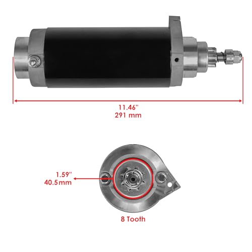 Caltric Starter Compatible with Mercury 200 200Hp 200L 200Exlpt 200Exlpto 2.3L 1978-2004 miniatura 2