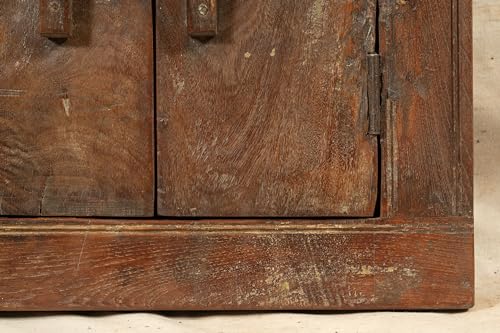 Biscottini Innentür Fenster L 43,5 x T 7,5 x H 58,5 cm - Holztür - Türen für Innen und Außen - Wohnkultur