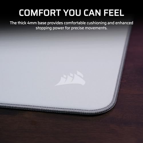 Corsair MM PRO Control Cloth Large Gaming Mouse Pad – Esports-Tuned Surface for Precision & Micro-Adjustments, 4mm Thick Non-Slip Base, Durable Stitched Edges – Grey - Image 4