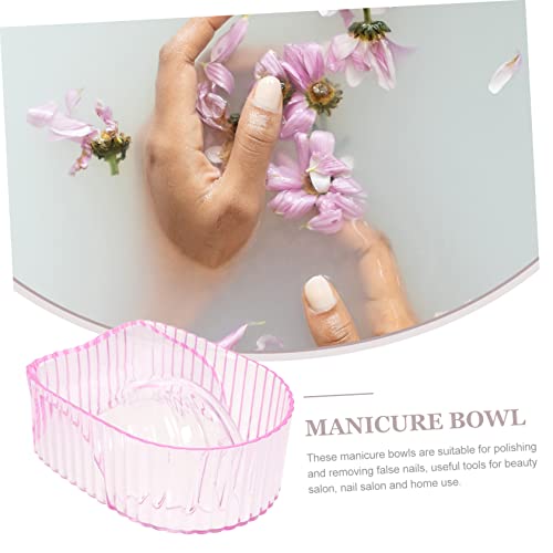 Bowl para remojo de uñas acrílico para manicura miniatura 5