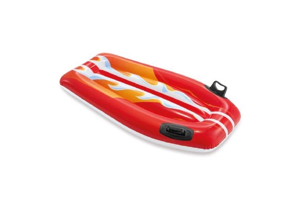 KidsZeeNie® Inflatable Surf Board Style Pool Float for Adults & Kids 6+ | Floating Lounger with Headrest & Grab Handles | Blow Up Water Rider Air Bed for Beach, Lake & Water Games | Pack of 1 3