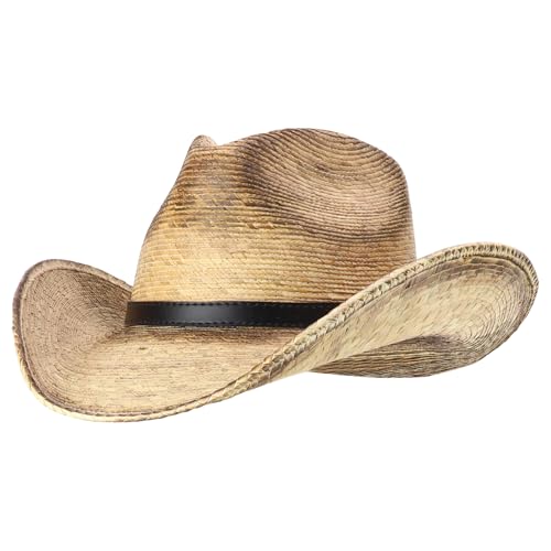 Trendy Apparel Shop Cowboy Wide Brim Plam Braid UPF 50+