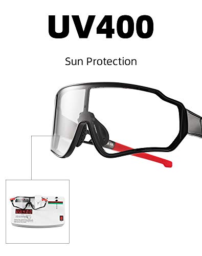 Rockbros Photochromic Sunglasses For Men Women Cycling Sunglasses Safety Sport Sunglasses Uv Protection Transitions Sunglasses Driving Fishing Cycling Outdoor Sports #TOP5