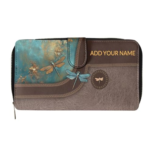 Image of COEQINE Ladies Wallets Pink Leopard Heart Black Printed Leather Phone Long Clutch Purses Check Coin Change Holder