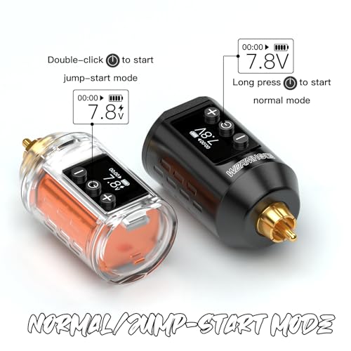 Image of 1,500mAh Power Supply Wormhole Tattoo Gun Tattoo Kit Wireless Tattoo Practice Gun Kit Wireless Tattoo Machine Kit Rechargeable Cordless Tattoo Power Supply