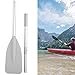 Inflatable Boat Paddle, High Toughness Inflatable Boat Dinghy Canoe Water Marine Sports Oars 2pcs Paddle with 2Pcs Rod Set Aluminium Shaft for Kayaing Boating Canoeing River Tubing