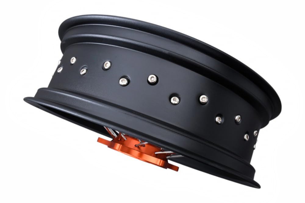 avdb -moto felga/szprychy, koło tylne 15" x 17" kompatybilne z KTM SX 300 2023-2024, SXF 250 2023-2024, SXF 350 2023-2024, HUSQVARNA FC 450 2023-2024, GAS EX 250 EX 252024-X Supermoto (pomarańczowy)