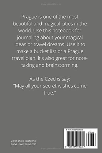 Prague Notebook: Prague Novelty Gift - 6"x9" Lined Notebook for Journaling - Image 2
