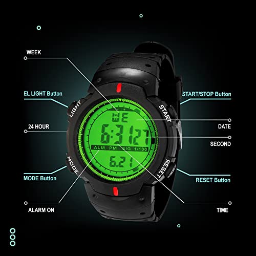 Image of ASGARD Multi Functional Sports Digital Multicolor Dial Men's Watch