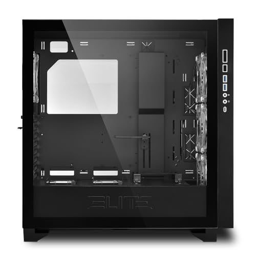 Elite Shark CA300H – Case per PC, Gaming, ATX, nero - Case PC - Immagine 3