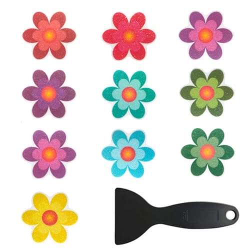 LATRAT - LATRAT Lot de 10 autocollants antidérapants pour douche, baignoire, escaliers, salle de douche, surfaces antidérapantes