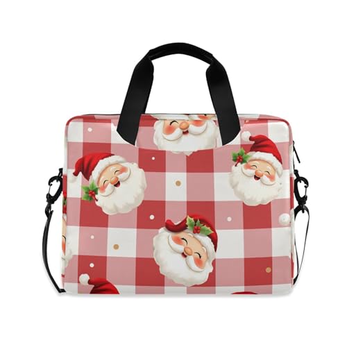 Maletín para portátil con estampado navideño Buffalo Check miniatura 1