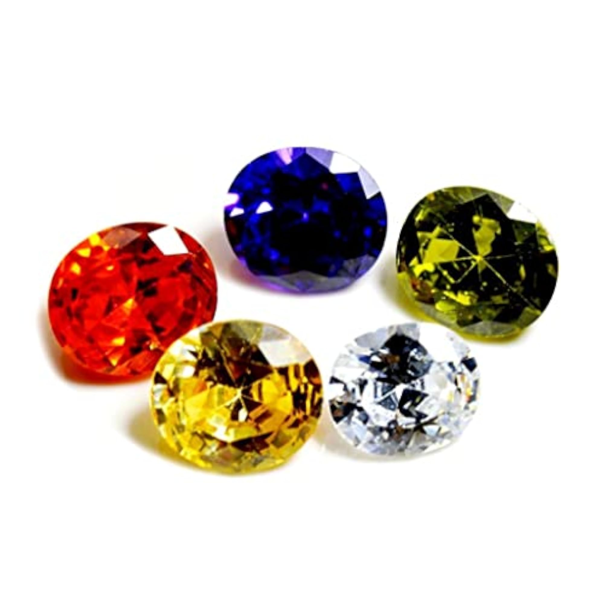 Created Multi Color Cubic Zircon Loose Gemstone for Reselling