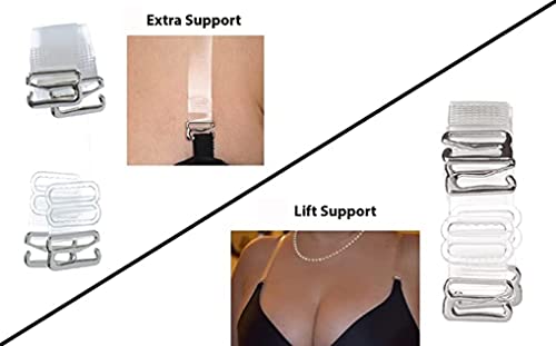 Image of eDESIRE Women's Invisible Clear Adjustable Shoulder Transparent Silicone Bra Straps | Bra Straps Only, Free Size