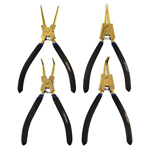 Alicates de anillo exterior e interior de 7 pulgadas con acabado Ni-Fe 3