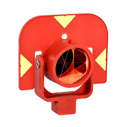 AdirPro Leica Style Tilt Prism Set - Heavy Duty Lightweight Single Circular Tilt Prism Fits All 0/86mm Tilt Prism with Soft Bags Ideal for Land Surveying Prism for Total Stations