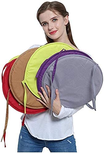 Railonch Indoor/Outdoor Chair Pads Round Seat Cushions Garden Patio Home Cushions - Diameter 38Cm (4Pcs,Red) #TOP2