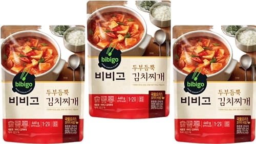 Traditional Korean food Kimchi Stew with Tofu 16.22oz (3pack) 두부김...